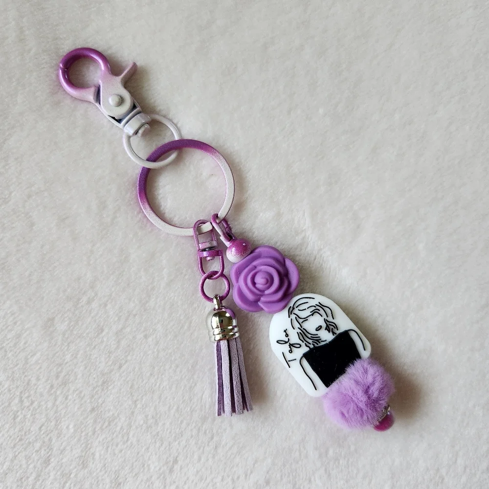 Purple Rose Taylor Swift Keychain - Picture 4 of 5